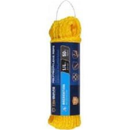 Vortex 0.25 in. x 50 ft. Tru Gaurd Hollow Rope, Yellow VO947405